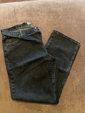 Wrangler Men's Black Straight Leg Jeans